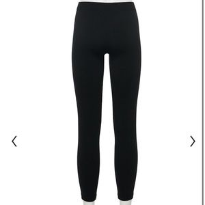 Juniors fleece lined leggings X-small black